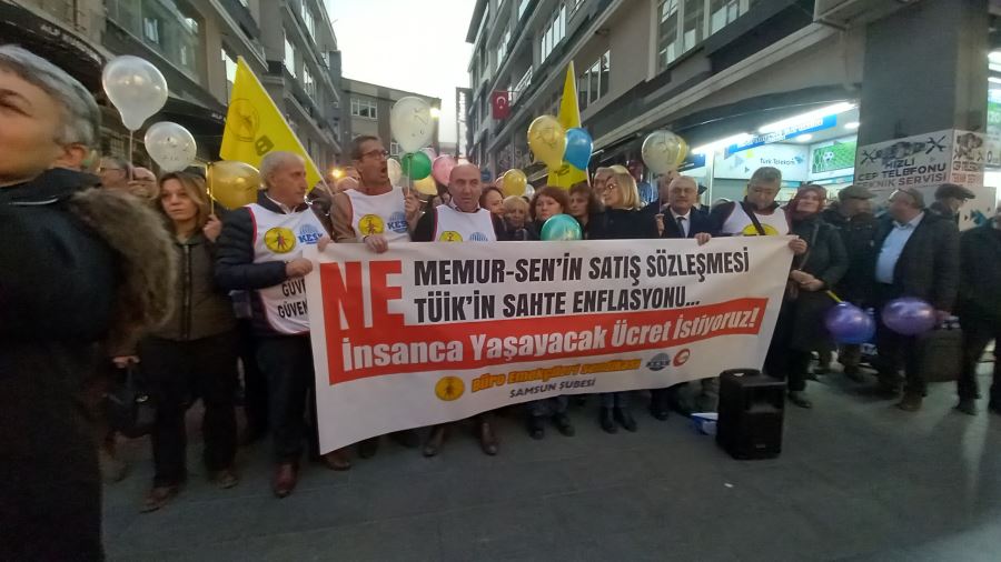 TÜİK’İN ENFLASYONUN YÜZDELİK ORANLARINI BALONLU PROTESTO!