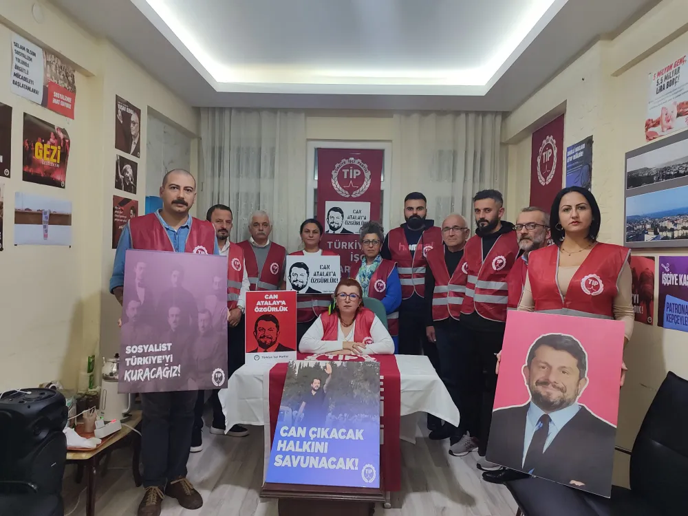 TİP SAMSUN İL ÖRGÜTÜNDEN ANAYASA MAHKEMESİNE CAN ATALAY SERBEST BIRAKILMASI ÇAĞRISI!