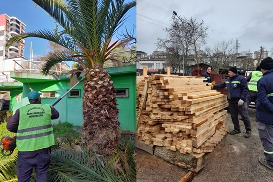 İLKADIM PARK BAHÇELER EKİBİ PARKLARDA YEŞİL DOKUYU ÖNE ÇIKARIYOR