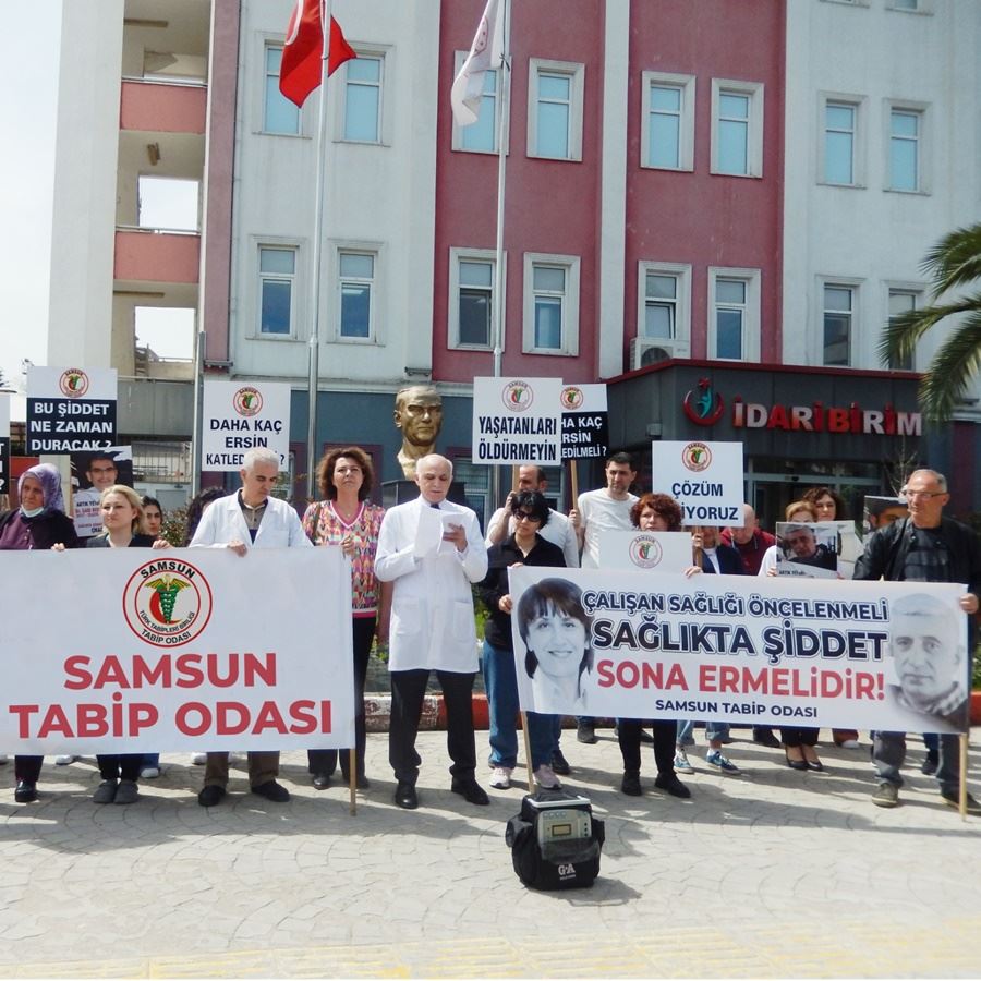 SAMSUN TABİP ODASI; 17 NİSAN’I SAĞLIKTA ŞİDDETLE MÜCADELE GÜNÜ OLARAK BELİRLEDİK!