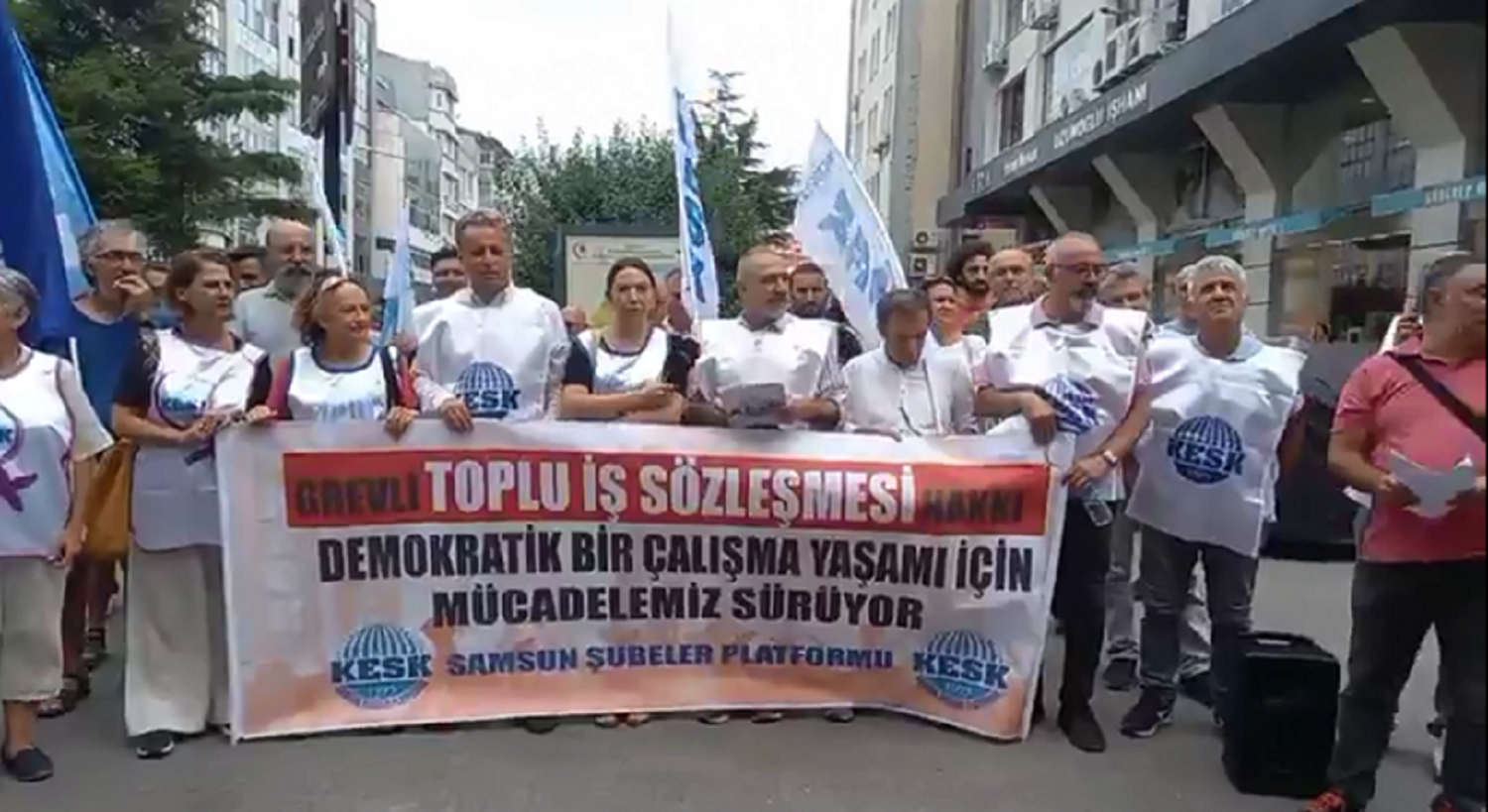  KESK SAMSUN DÖNEM SÖZCÜSÜ ÖZCAN ÇELİK: HAKLAR YASALARDAN ÖNCEGELİR!”