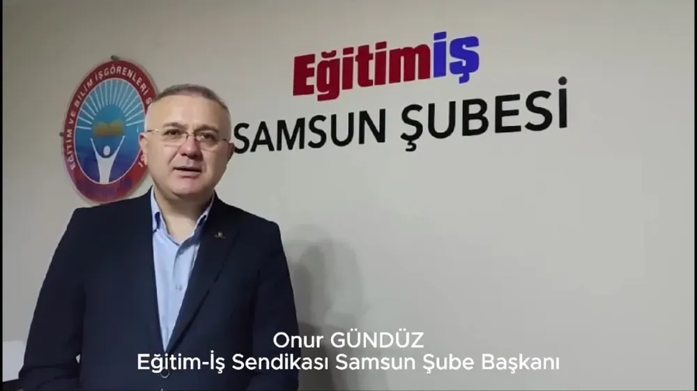  Eğitim-İş Samsun şube başkanı Gündüz: “Kadın cinayetleri ve çocuk istismarlarına sessiz kalmayacağız!