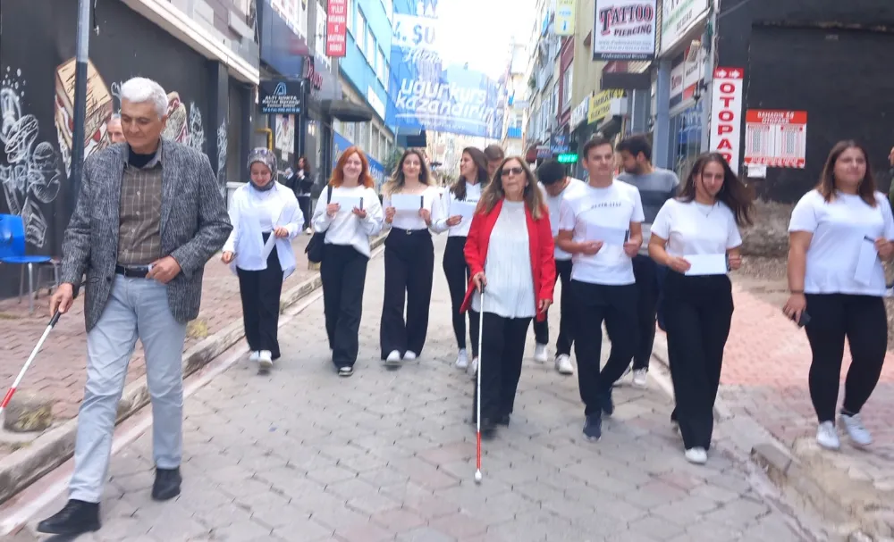  Samsun Altı Nokta Körler Derneğinden 15 Ekim Dünya Beyaz Baston günü etkinliği