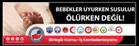 Birleşik Kamu-İş Samsun şube başkanı Altuntaş: “Öldürülen bebekler için adaletin takipçisi olacağız!”