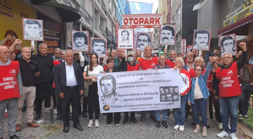 Samsun Devrimci 78’liler Derneği 44 yıl önce 12 Eylül’de ilk idam edilen Necdet Adalı’yı andılar