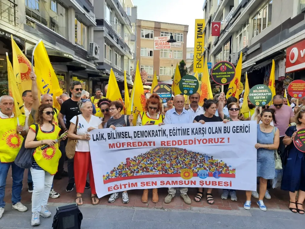  Eğitim-Sen Samsun şube başkanı Yavuz: “Eğitim sisteminde gericileşme, dinselleşme kuşatmasını oluşturmaktadır.” 