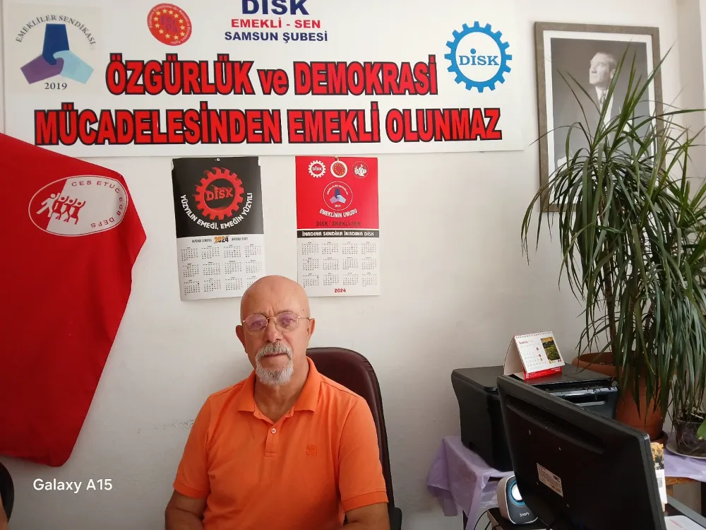 DİSK Emekli-Sen Samsun şubesinden, 28 Haziran, 4 Temmuz emekliler haftasını kutlayamıyoruz tepkisi!