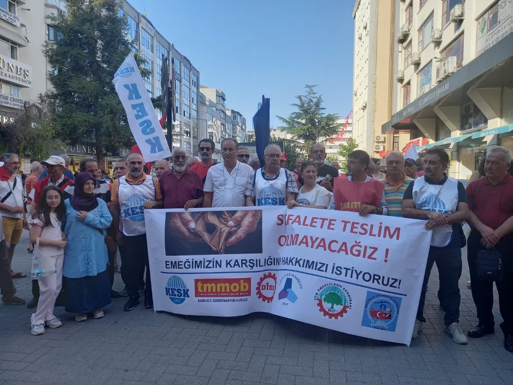 KESK Samsun dönem sözcüsü Mustafa Niyazi Bulut; Bizler kendi kendimize yoksullaşmıyoruz