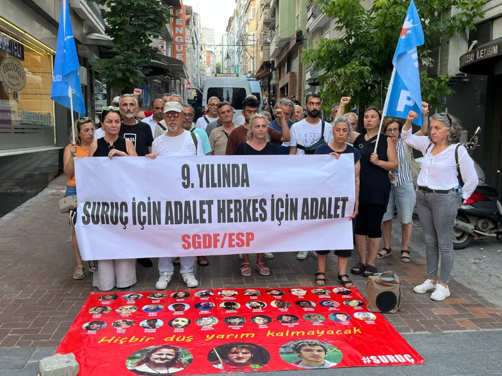 Samsun’da Sosyalist Gençlik Dernekleri Federasyonu ve ESP’den Suruç katliamı anması