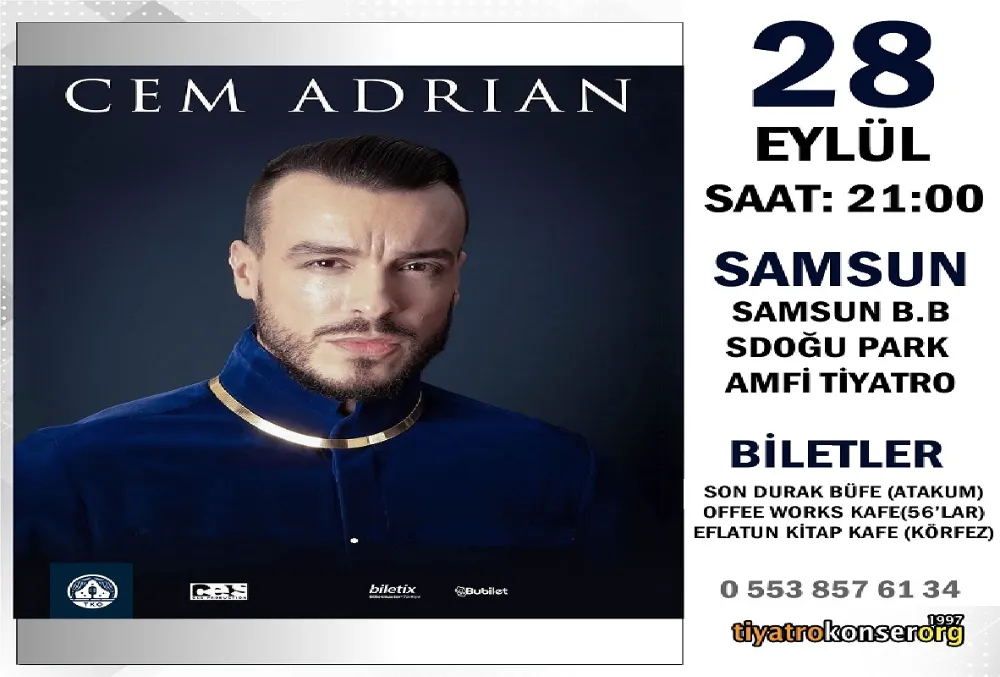 Cem Adrian, Samsunluları sesiyle büyülemek için geliyor!