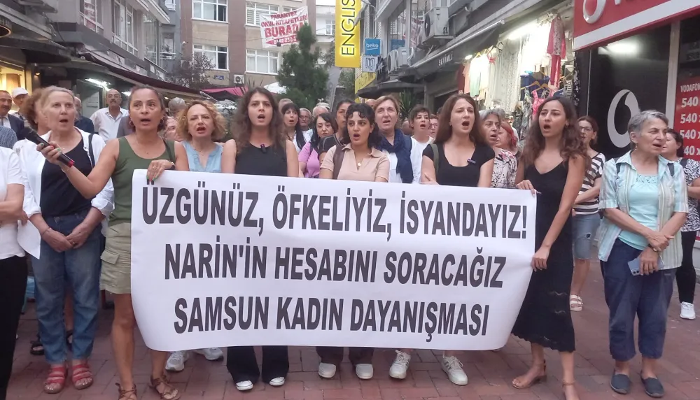 Samsun Kadın Dayanışmasından Narin Güran tepkisi; Faillerin aklandığı bu ülkede hiçbir çocuk güvende değil.