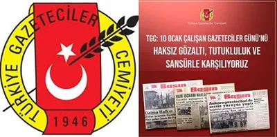 TGC: 10 Ocak Çalışan Gazeteciler Günü’nü haksız gözaltı, tutukluluk ve sansürle karşılıyoruz