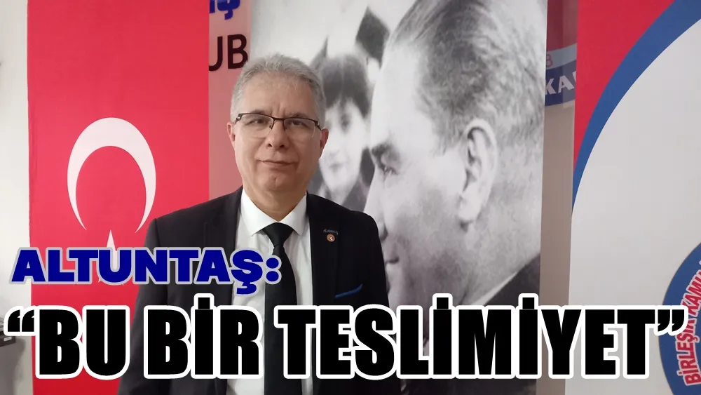 BU BİR BARIŞ DEĞİL, TESLİMİYETTİR
