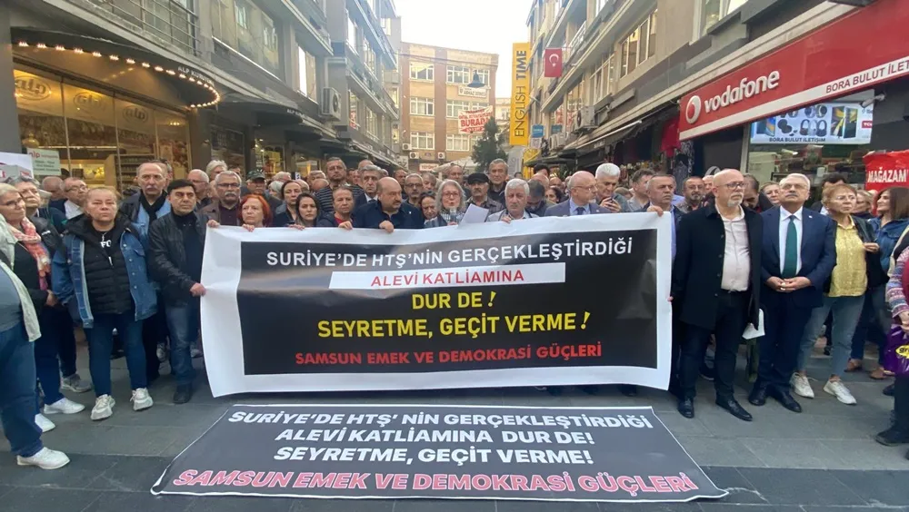 Samsun Emek ve Demokrasi Güçleri; “Suriye’de yaşanan katliamı lanetliyoruz!”