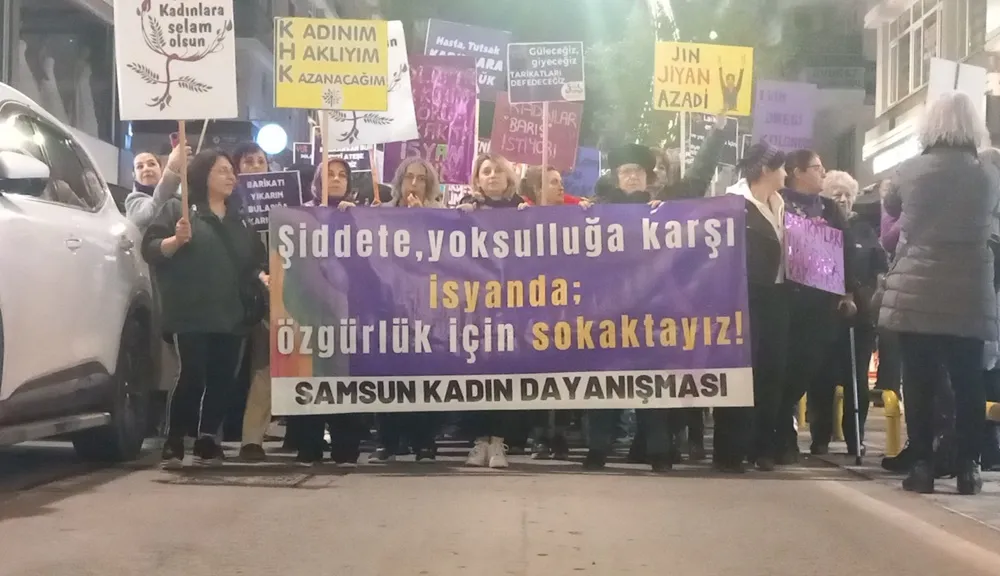 Samsun Kadın Dayanışmasından 8 Mart Dünya Emekçi Kadınlar Günü eylemi