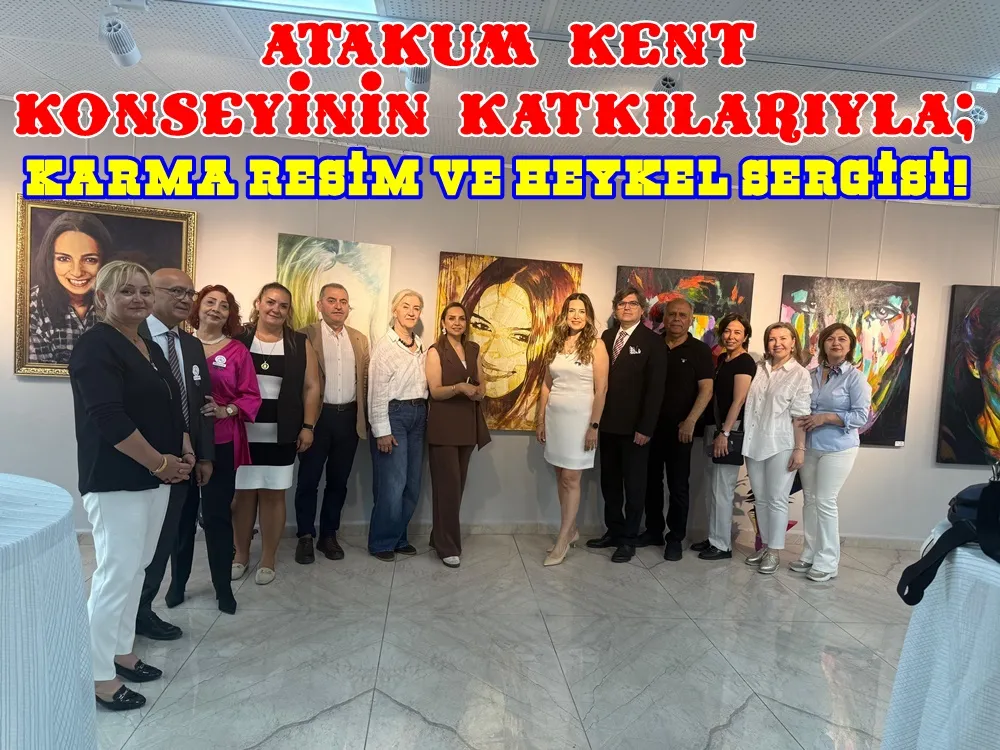 Atakum kent konseyi ve Atakum belediyesi katkılarıyla karma resim sergisi açıldı.