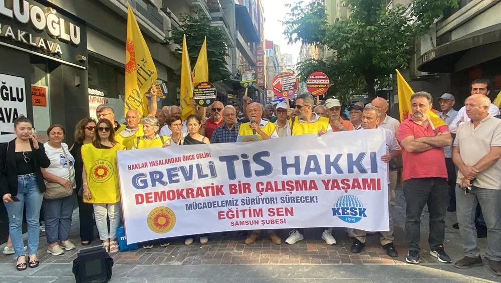 Eğitim-Sen şube başkanı İsmail Yavuz: AKP hükümeti halen ülkeyi  ‘Cek,  Caklı’ vaatlerle yönetmeye çalışıyor!