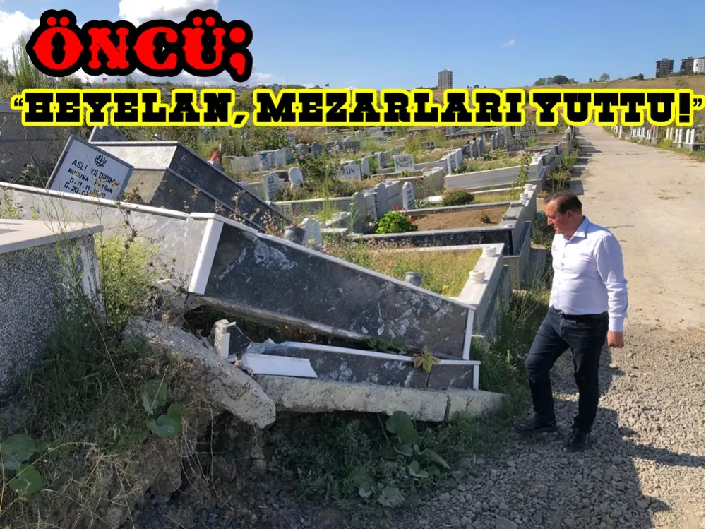 “Derecik Mezarlığında Heyelan Dramı: Mezarlar Kaydı, Vatandaş Mağdur”