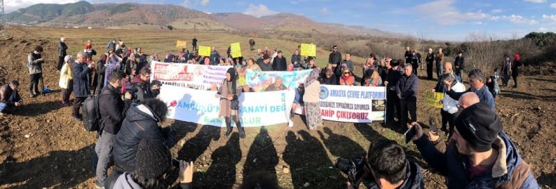 AMASYA TAŞOVA İLÇESİ ÇAMBÜKÜ KÖYÜNE YAPILMAK İSTENEN OSB PROTESTO EDİLDİ!