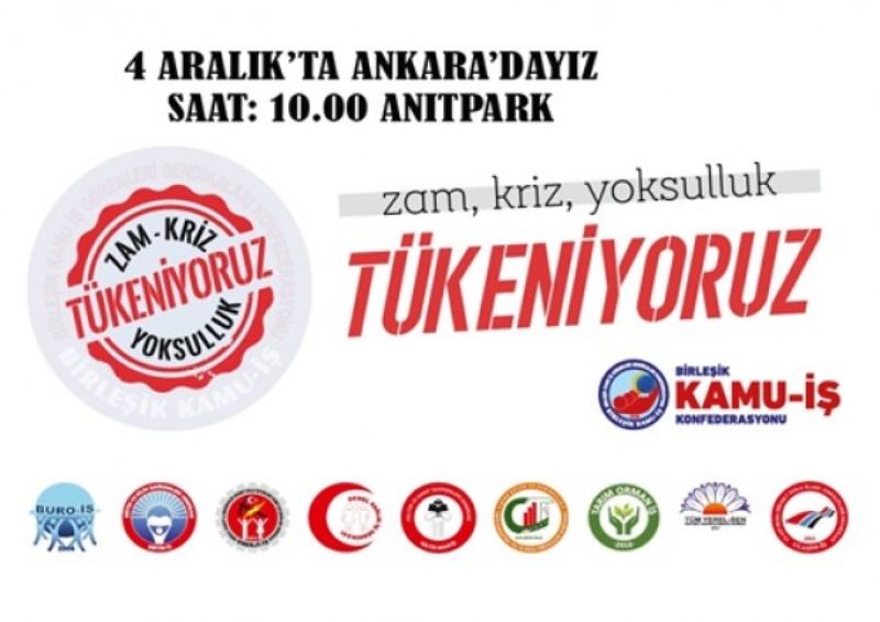 EKONOMİK KRİZİN YÜKÜNÜ KABUL ETMİYORUZ EMEKÇİYE BÜTÇE İSTİYORUZ