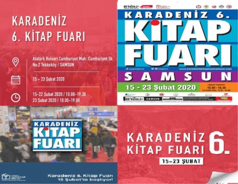 KARADENİZ 6. KİTAP FUARI ETKİNLİK PROGRAMI AÇIKLANDI