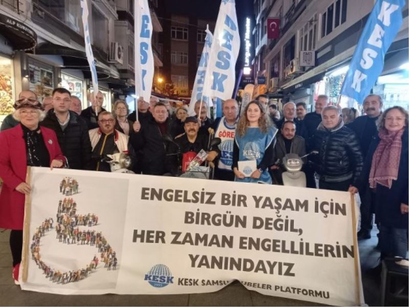 KESK SAMSUN YÜTÜRMESİ; ENGELLİLERE BİR YANDAN ‘SAĞLAMCI’ ÖTE YANDAN ‘MERHAMETÇİ’ BAKIŞ AÇISI EMEĞİ HİÇSELLEŞTİRİYOR!