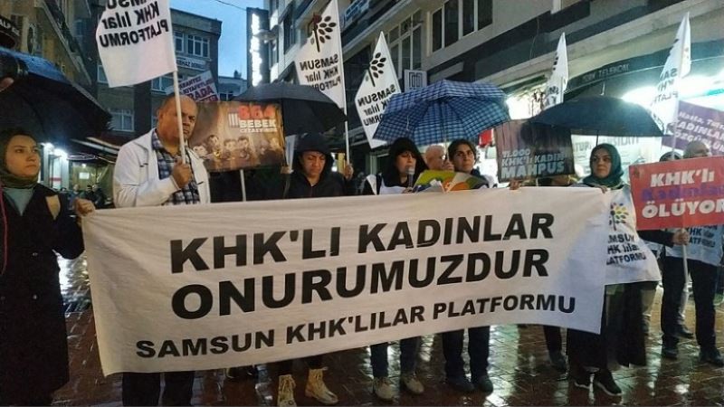 SAMSUN KHK’LI PLATFORMU: SİVİL ÖLÜME TERK EDİLEN SOSYAL TECRİTE VE YOKULUĞA ZORLANAN KADINLARA SESLENİYORUZ!