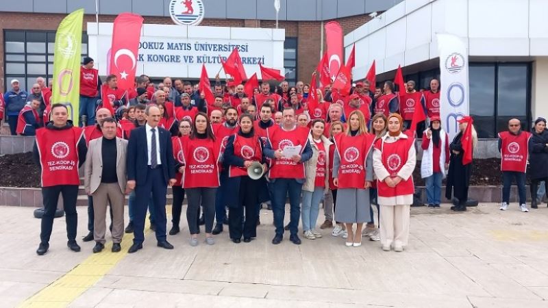 TEZ-KOP-İŞ ÜYESİ OMÜ İŞÇİLERİ DİRENE DİRENE KAZANDILAR!
